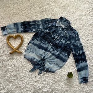 Calvin Klein Blue Tie-Dye Shirt